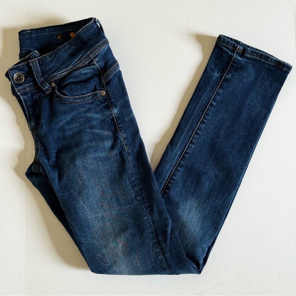 G-Star Raw Women’s Midge Saddle Mid Straight Leg Denim Blue Jeans Size 24